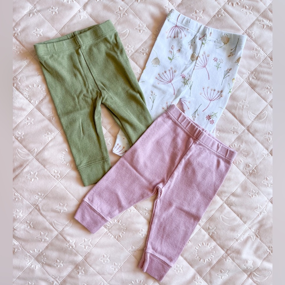 SET OF 3 Baby Leggings